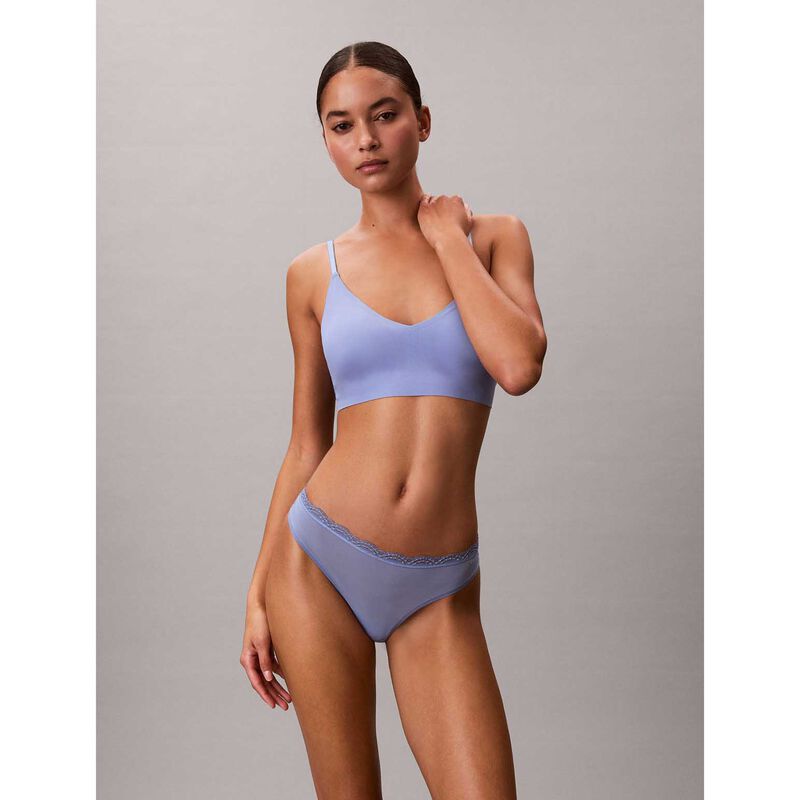 Calvin Klein Microfiber Stretch with Lace Thong image number 3